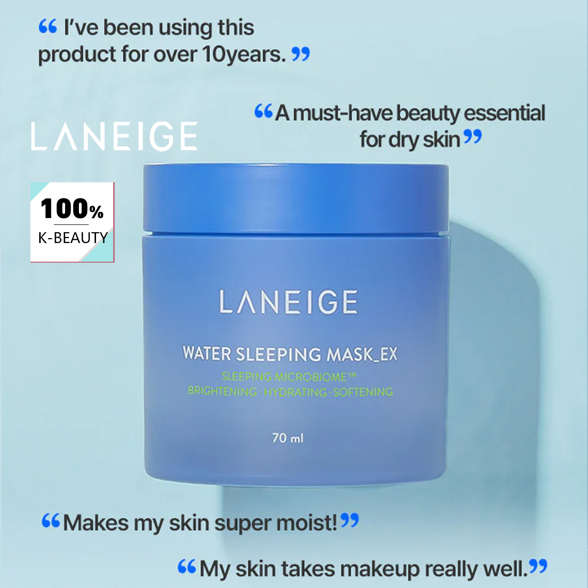 Luxury Skincare Treatments - LANEIGE Water Sleeping Mask 70 мл,