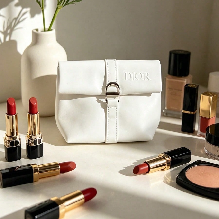 Белая косметичка Dior, роскошн – обзор и цена Luxury Skincare Samples